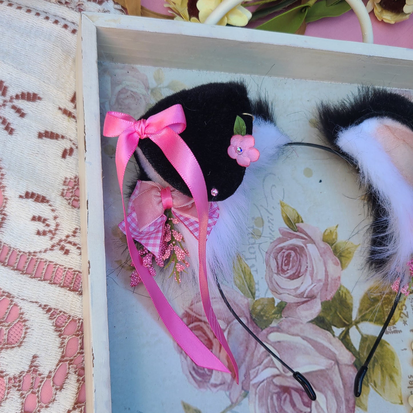 Puppy Love Set - Black and Pink
