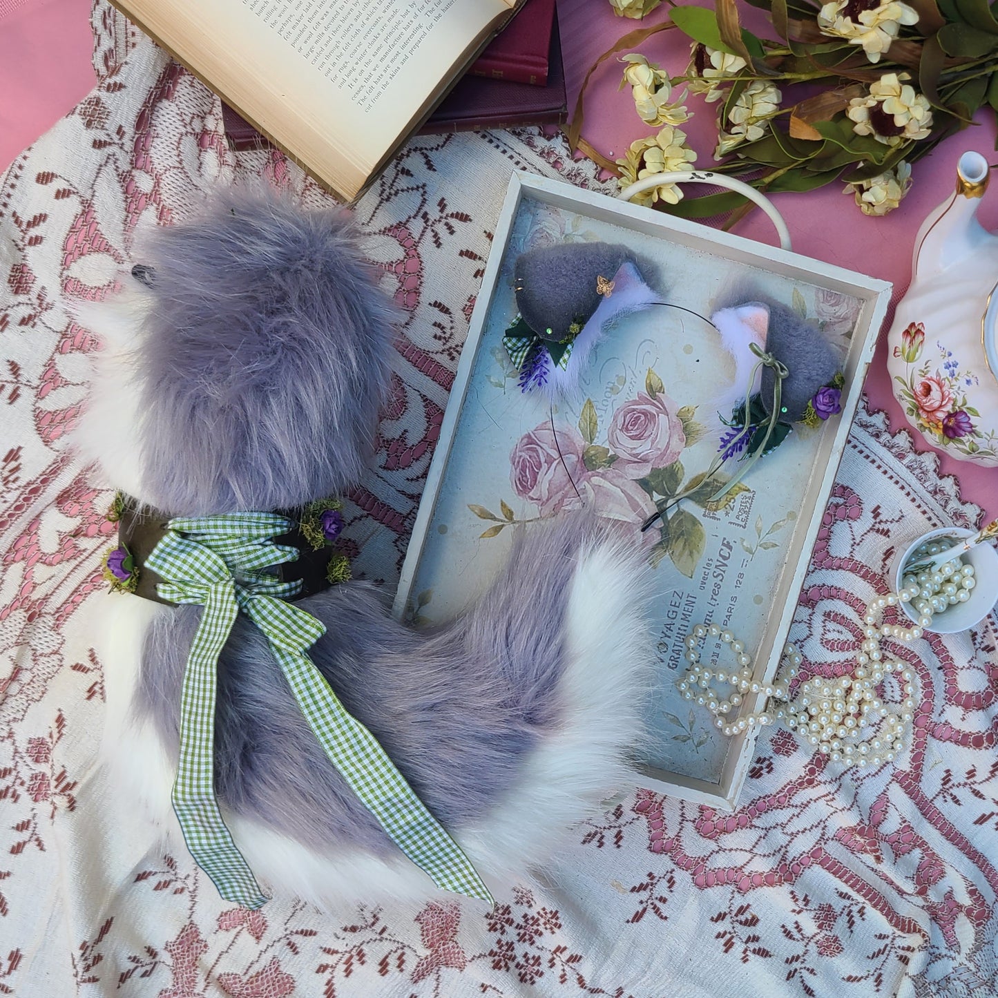 Garden Puppy Set - Grey
