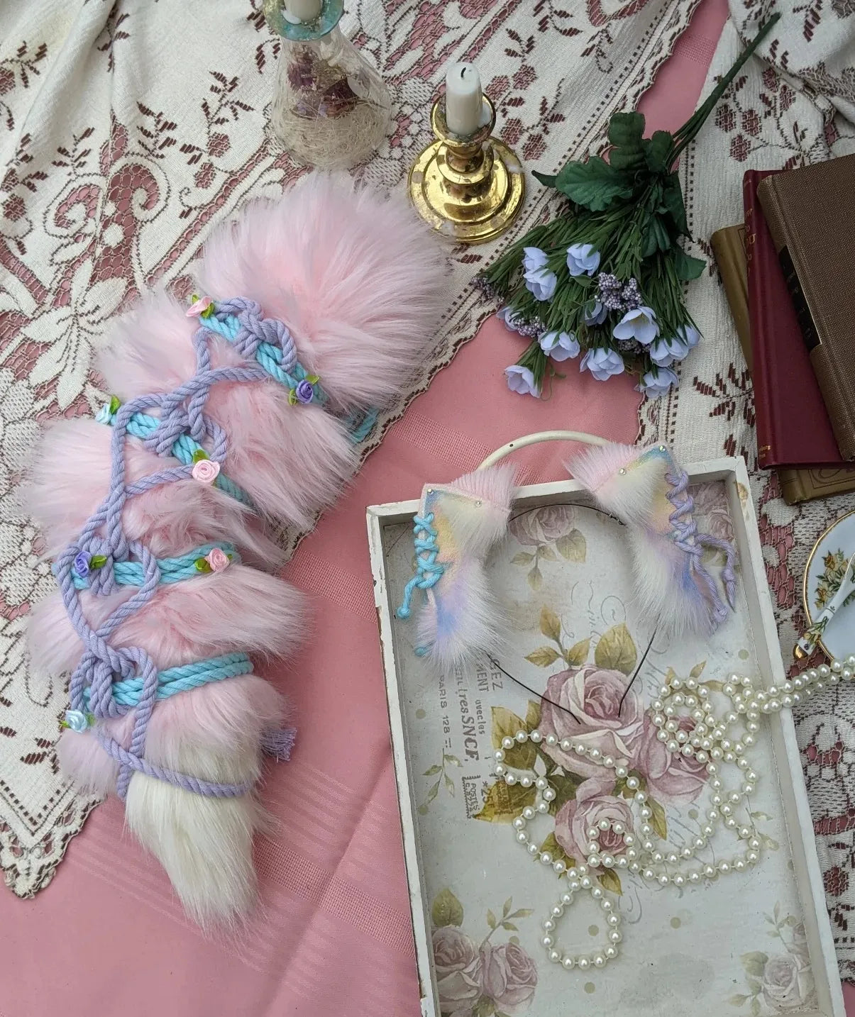 PRE ORDER - pink soft shibari set