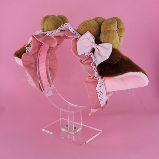 Plush ram ears-Pink