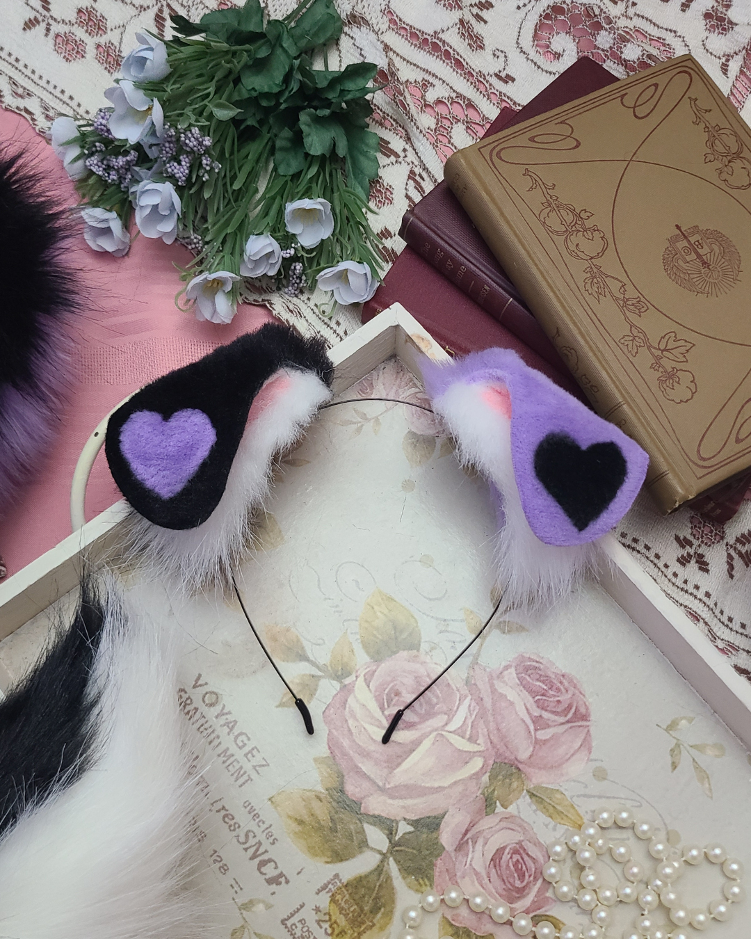 Black and Purple Puppy Love Set