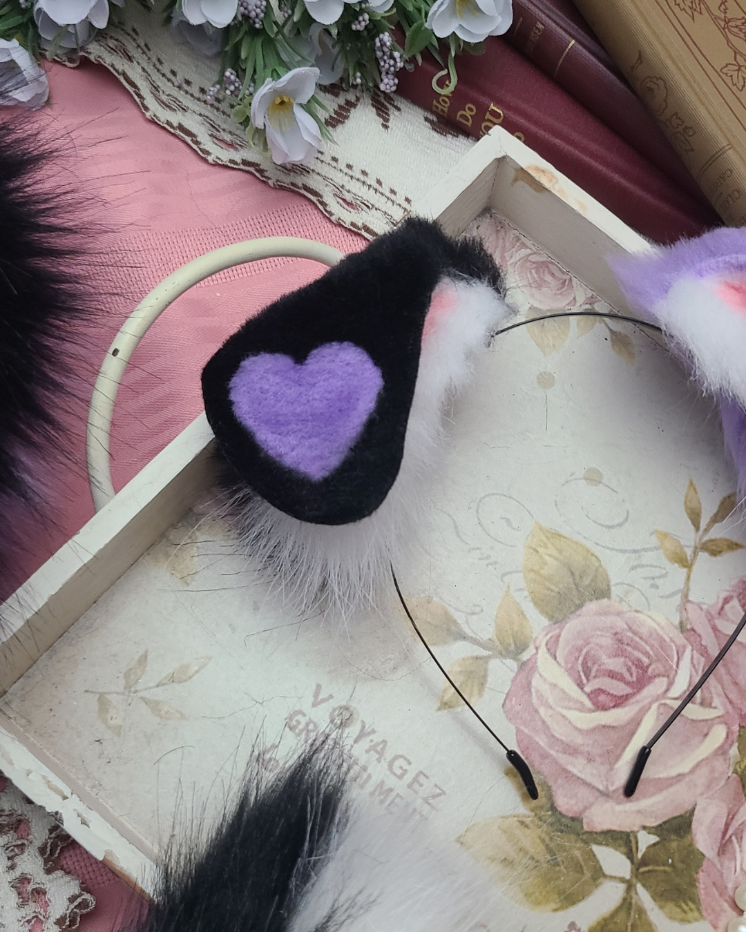 Black and Purple Puppy Love Set